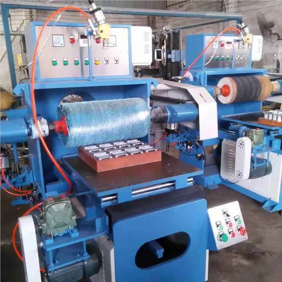 金属平面抛光刺机铝板克亚锈力打蜡抛光除去毛台式自动抛光机