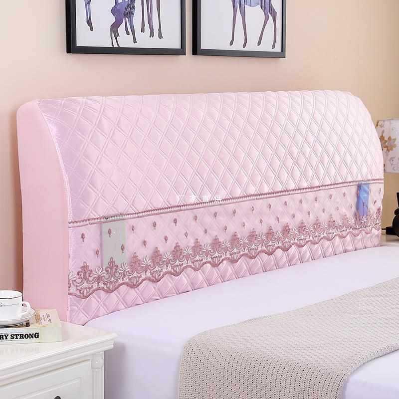 床头罩套 简约现代全包弧形防尘罩布实木床靠背罩 保护套床头套罩