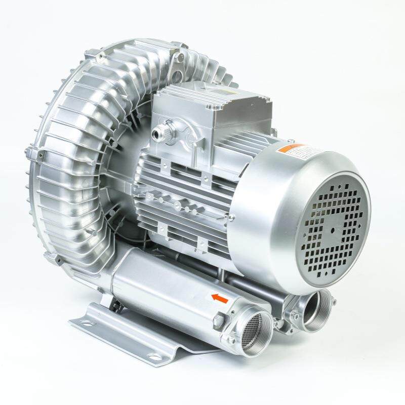 2RB-610 H16高压漩涡风机气泵涡轮增氧真空吸料2.2kw旋涡鼓风机