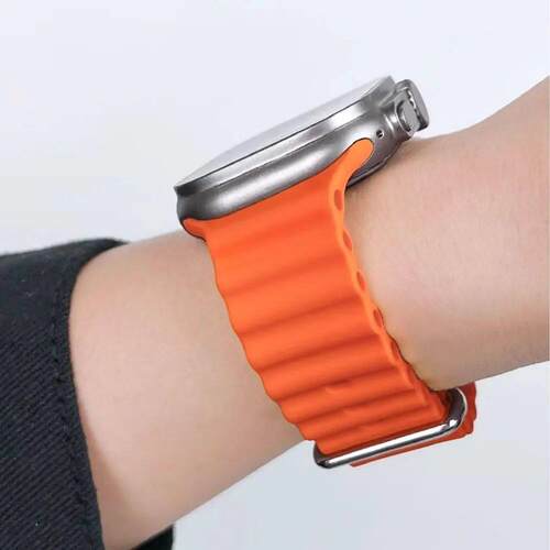 Ocean Silicone Strap For Apple Watch Ultra 2 49mm iWatch 8 7