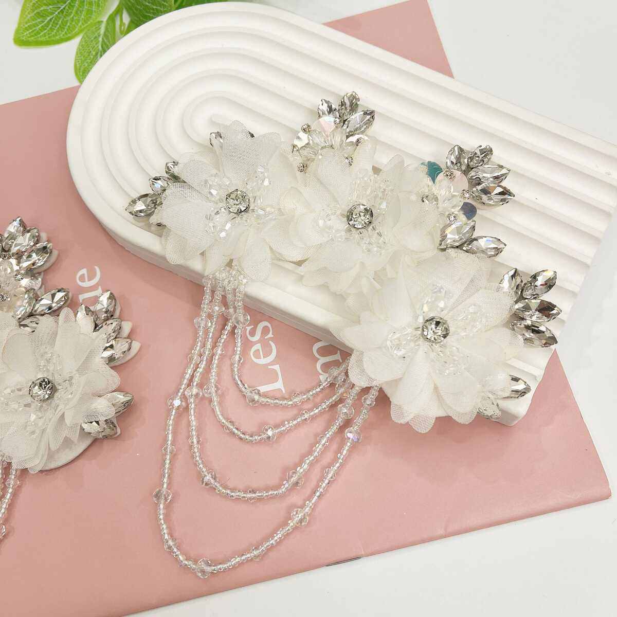 重工钉珠手缝钻立体花朵蕾丝花边对花辅料豪华服装钻饰贴片,居家布艺,花边,淘宝优惠券,粉丝福利购,淘宝优惠卷