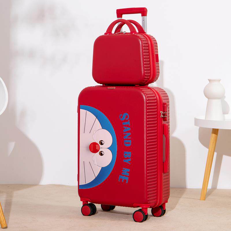 正品行可李箱is网红新密码拉杆箱女2n0寸爱涂鸦旅行款箱24皮箱子