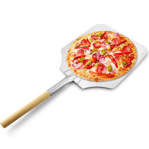 【源头直销】披萨铲子烘焙工具托盘pizza比萨饼商用铝出炉铲木柄