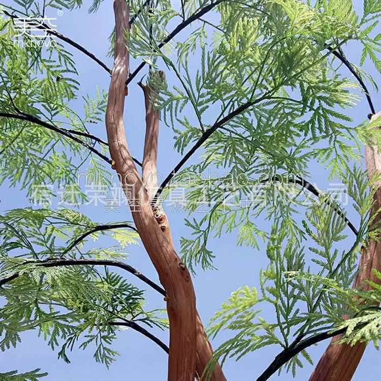 柏仿真柏树家SUD居装饰假树厅商摆设盆景店铺客场装饰道具树枝仿