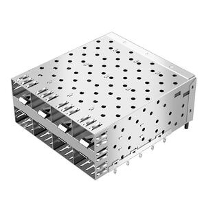 厂家直销2x4光笼子不带导光柱压接脚有月牙SFP 屏蔽罩1658390