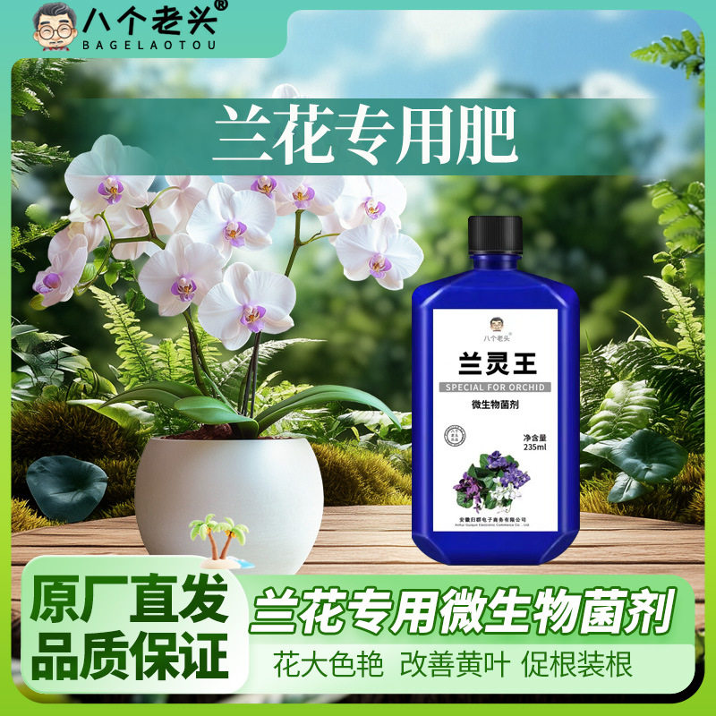 营养液蝴蝶兰君子兰灵王生物菌肥