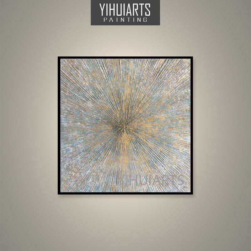 YIHUIARTS直销纯手绘抽象题材油画客房沙发装饰挂画