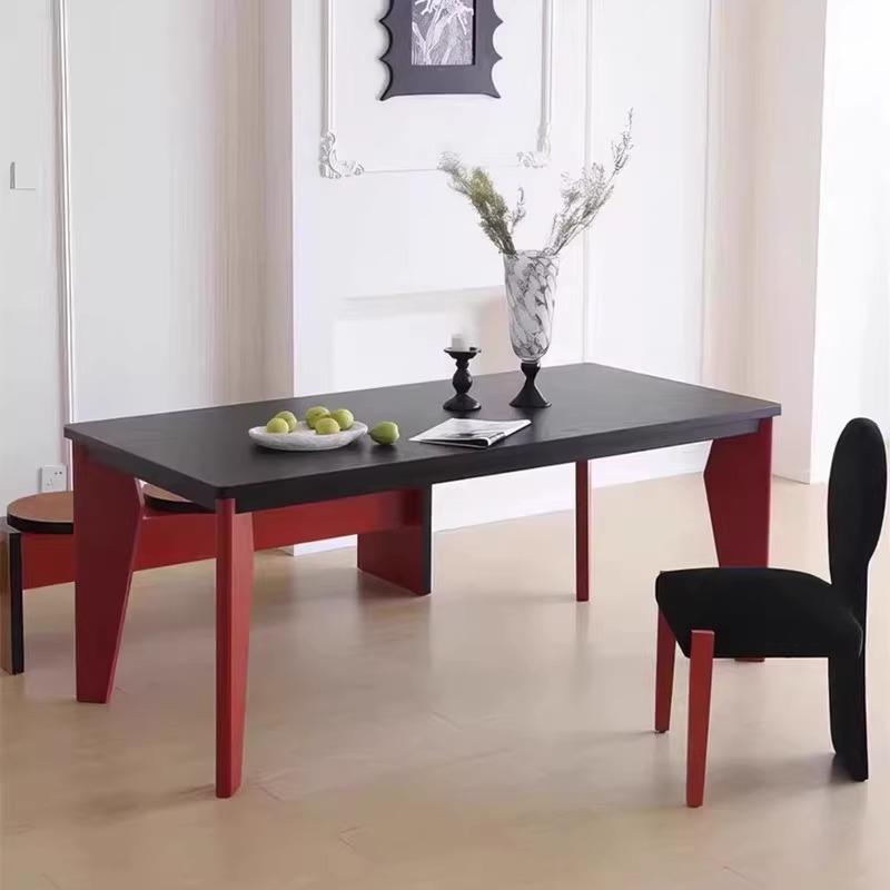 中古风家用餐桌欧实木意电脑方书桌北设无品牌/计师长形会议桌创