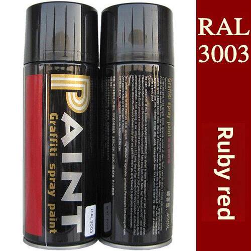 劳尔RAL喷漆 红色油漆 道具婚庆翻新COS手摇喷漆 RAL3003宝石红