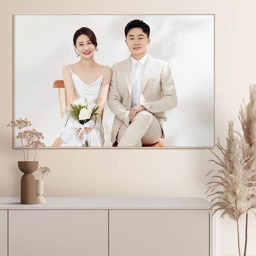 6婚纱照放大挂墙相框窄边框定 制影楼床头结婚照片全家福儿童6