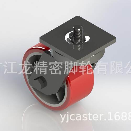 江龙6英寸超重型1吨超重型脚轮万向脚轮江龙脚轮车轮PU万向轮