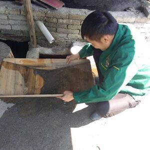 手工樟木淘金盘筛沙洗金盆小型河道人工洗黄金盘沙金砂工具初学者