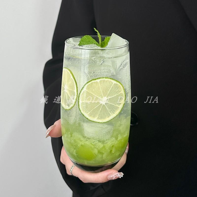 创意莫吉托mojito杯鸡尾酒杯柯林杯果汁杯酒杯杯子长岛冰茶杯家用