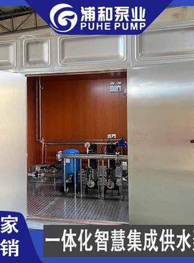 箱式一体化智慧泵房户外智能供水泵房 箱泵一体化消防给水泵站