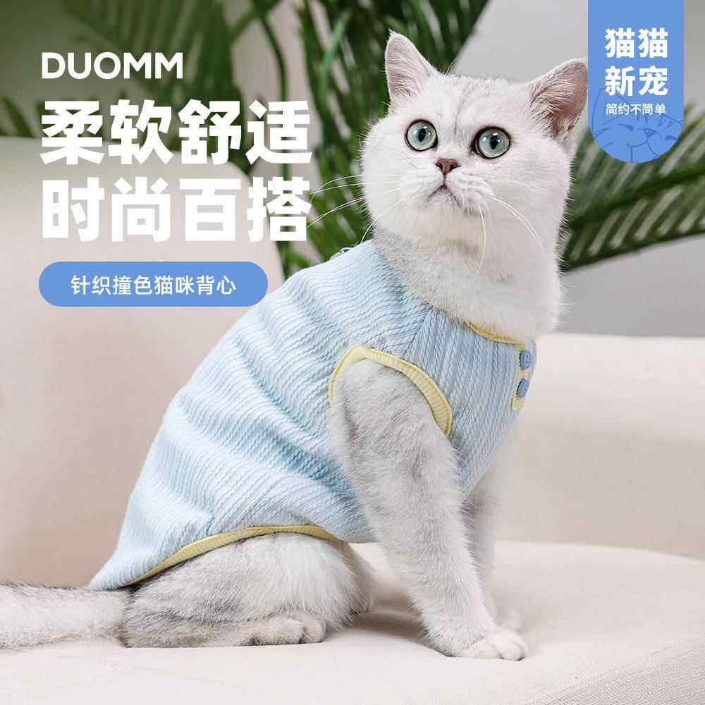 猫咪小狗狗衣服秋冬季韩版加厚马甲泰迪比熊中小型犬跨境宠物睡衣