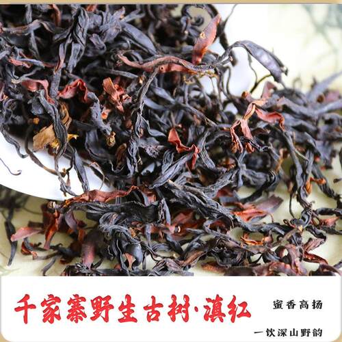 自产自销古树野茶2024头春烘培花蜜香红茶散装千家寨古树荒野滇红