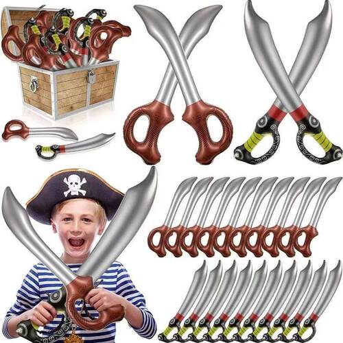 Funny Inflatable Pirate Swords, Halloween Birthday Toy Sword