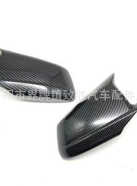 适用于5系11-13款F10F185系镜壳改装M5碳纤水转印牛角镜壳改装