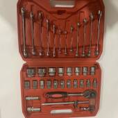 37件套套筒组合套装 快速棘轮机修手动套筒扳手组套工具