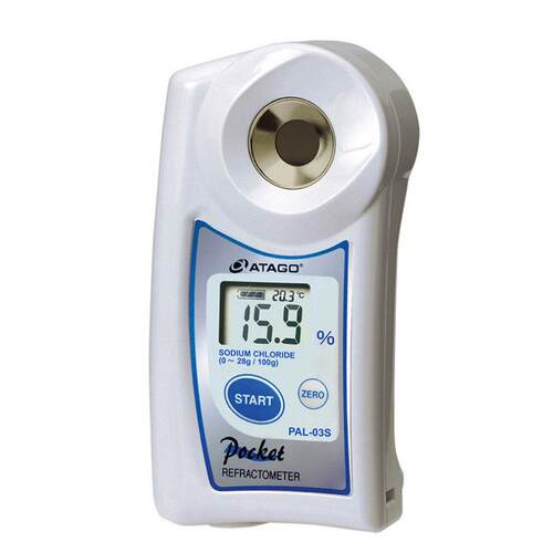日本 PAL-03S 手持氯化钠NaCl检测仪折射仪数显盐度计