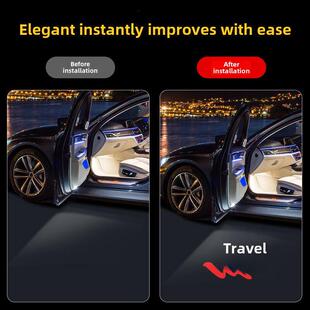 HS3HS7车门迎宾灯开门投影灯改装 氛围射灯 红旗专用H5H7H6H9E 新款