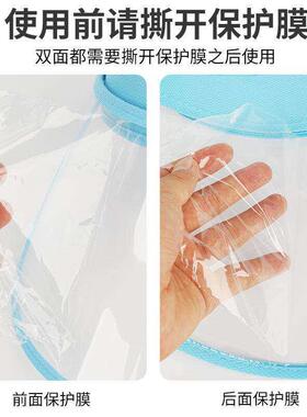 骑电动车头盔下雨天专用防雨遮雨帽护脸透明面罩挡雨神器大帽檐