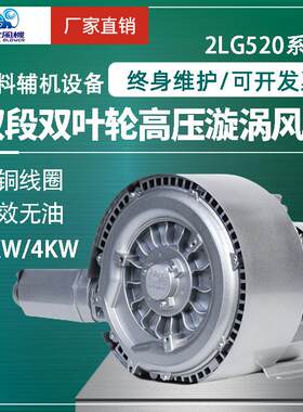 双叶轮高压漩涡风机炼钢炼铁工艺用自动上料烘干机鼓风狮歌2LG520