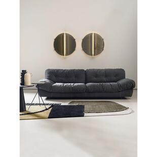 a意式r简超大磨砂绒bxtIXAe网极红云朵沙发现代简约诧寂风