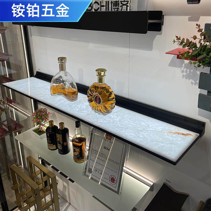 铝合金壁挂BQ339发光母云层板灯璃隔板灯透光玻云石石发光展示架