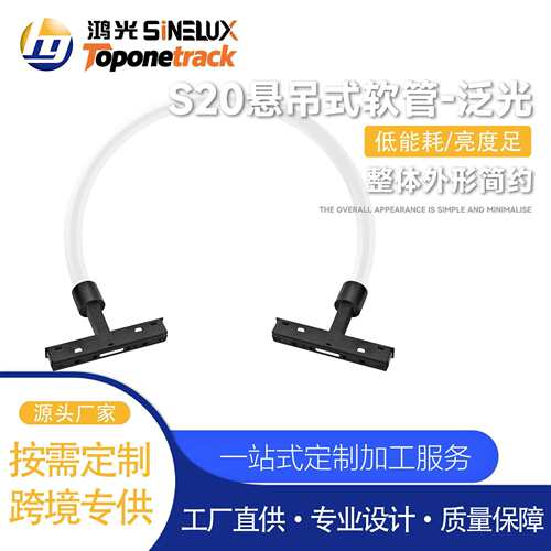 S20系列48V磁吸轨道灯 S20款悬吊式软管-泛光 led射灯商照HG26-GJ