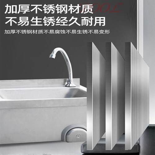 锈不钢水池厨房浴室挂墙钢式手池加厚洗菜洗碗盆不锈挂式不锈钢水