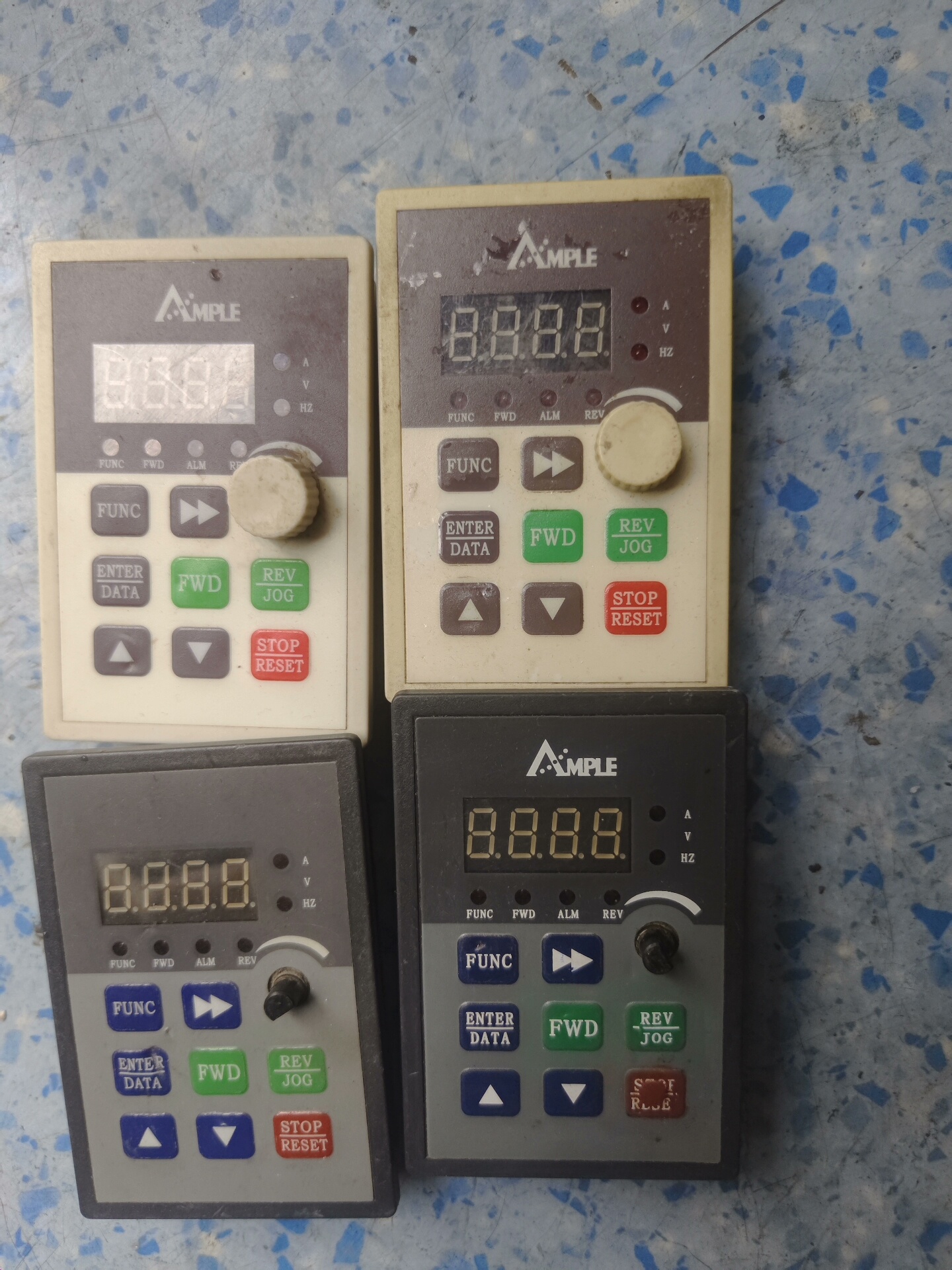 安普变频器面板。小板。尺寸59X85MM。二手拆机功能包好成