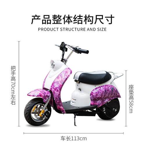 轮厂家直销小龟王托车 女士踏板两电动2488650代步车 成人摩迷你