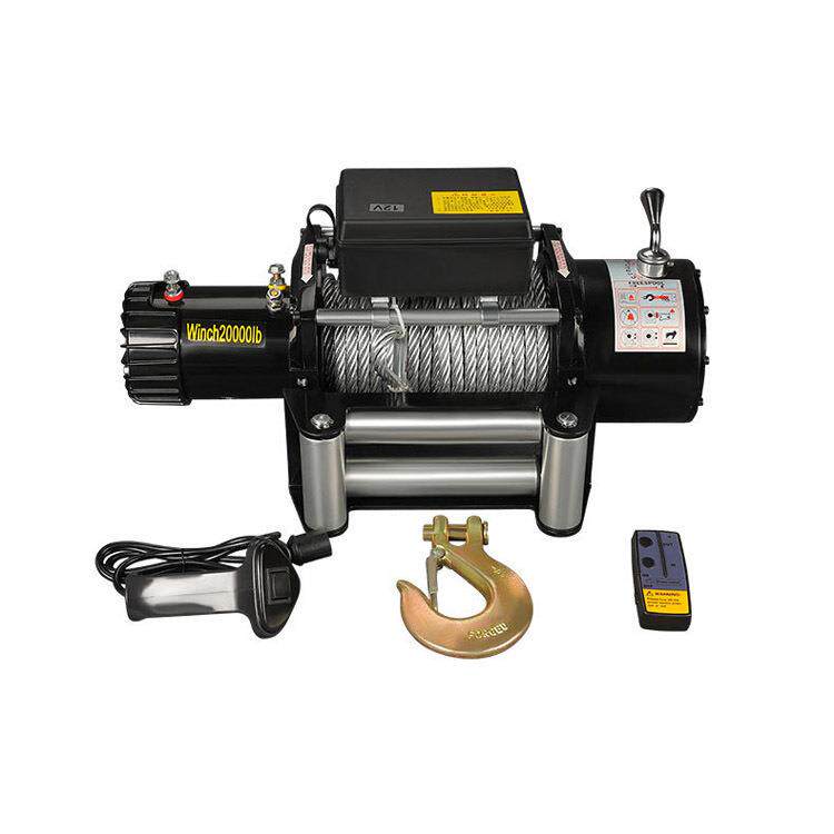 越野汽车起重卷扬机电动葫芦小型电动绞盘无线自救机载小型吊机