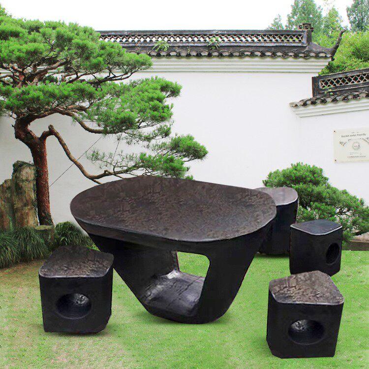 石雕石桌石凳大理石庭院花园户外家用室外石头桌子茶几摆件