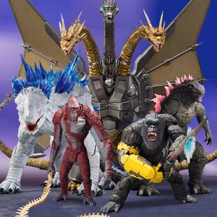 哥斯拉手办可动版模型怪兽之王哥斯拉大战金刚电影版红莲可动玩具