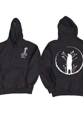 T 65621 Comic print casual hooded top 印花休闲卫衣