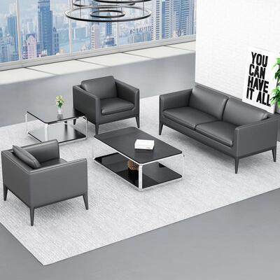 约现代办公室沙茶几简老板商务接待会客洽休谈21805闲发商用