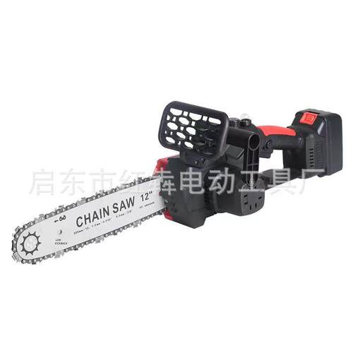 直销12寸无刷锂电锯电链锯家用修枝锯可伐木可劈柴锯电动工具