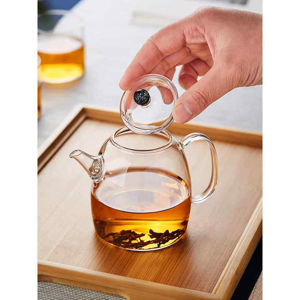 玻璃茶壶耐高温加厚单壶茶水分离家用2025新款一人用小泡茶壶茶具