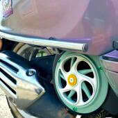 改装 饰盖无损铝合金CNC 定制比亚乔vespa150冲刺春天旋转风扇盖装