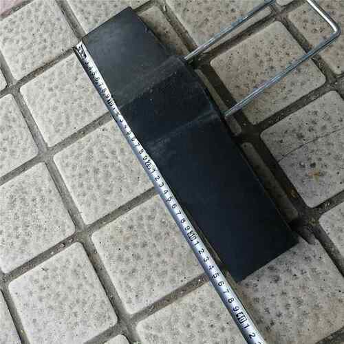 370*80*105大双面橡胶止轮器机车车轮定位止滑器价格便宜耐磨