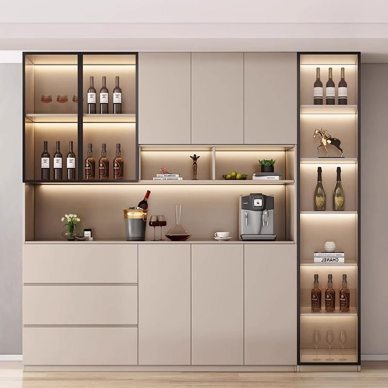 实木餐边柜高柜一体靠墙酒柜客厅家用茶水柜餐厅储物柜玄关置物柜