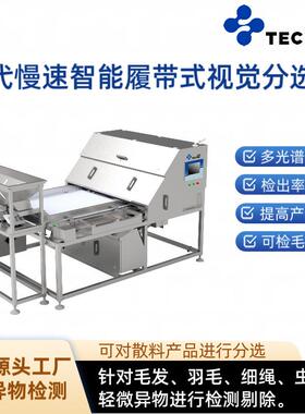 毛发虫尸异物去杂慢速履带式视觉分选机食品色选机高效除杂