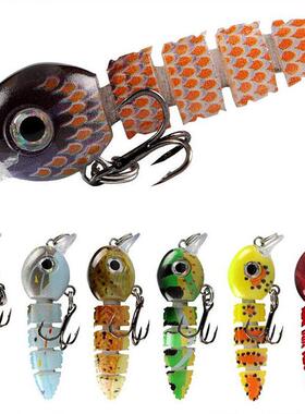 Fishing Lures Bait for Bass Trout Bionic 5 Section Fish Bait