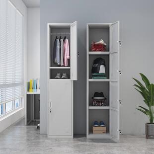 移动身单门更衣柜公储物铁柜司员工宿舍收纳柜健换皮衣DY 062柜