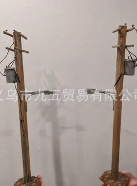 跨境新品电线杆灯书桌台灯摆件家居装饰品路灯模型工艺品