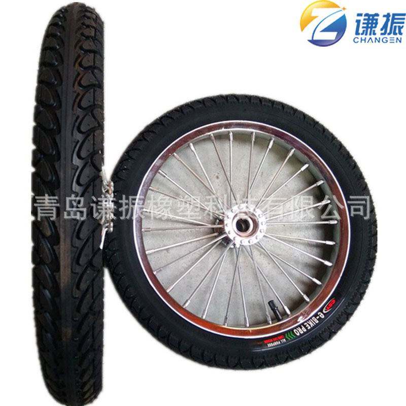 16寸钢圈轮子 辐条轮子16x2.125割草机轮胎 推车轮子