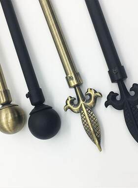 窗帘杆罗马单杆背景挂布挂杆伸缩杆客厅挂毯杆现代简约北欧艺术杆