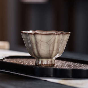 龙泉手工青瓷茶杯传世哥窑主人杯单杯陶瓷功夫茶具品茗杯个人专用